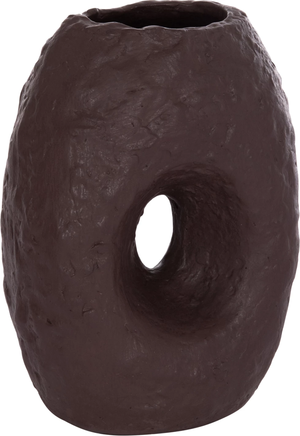 Vazo dekorative tavoline NAMENTIS, terrakotë, ngjyrë çokollate, FH4673.07L, 26.5x16x36.5cm
