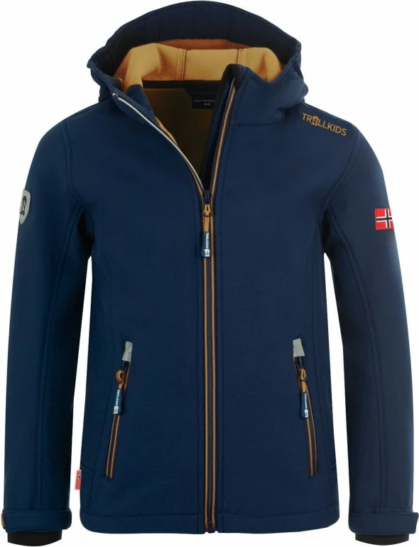 Jakne për fëmijë Trollkids, e verdhë