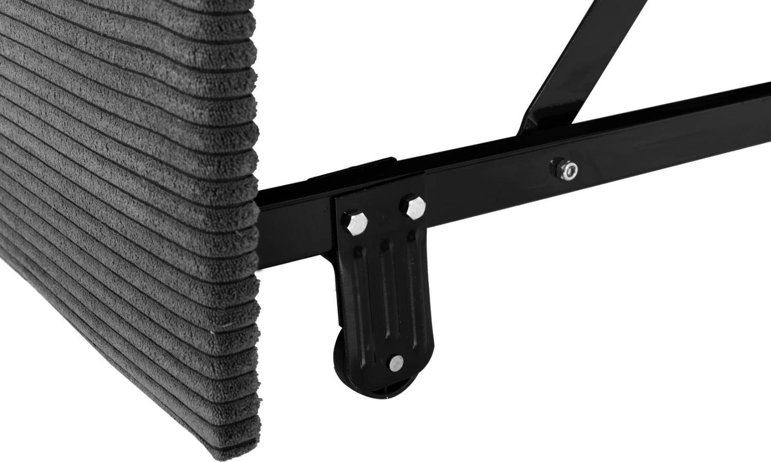 Kënd divan-shtrat me hapësirë ruajtëse ALDO FH3276.02L pëlhurë antracit 256x91-159x87H cm