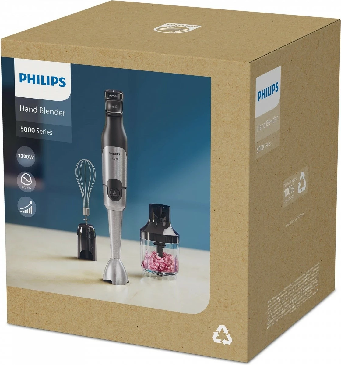 Blender dore Philips HR2683/00, 1200W, 0.5L, Inoks, i zi