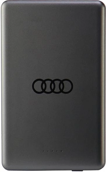 Powerbank Audi Big Logo MagSafe, 5000mAh, Metal, Gri