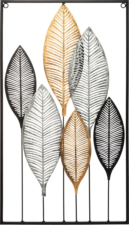 Dekor muri Roisin, metal shumëngjyrësh, 37.5x2.5x64.5cm