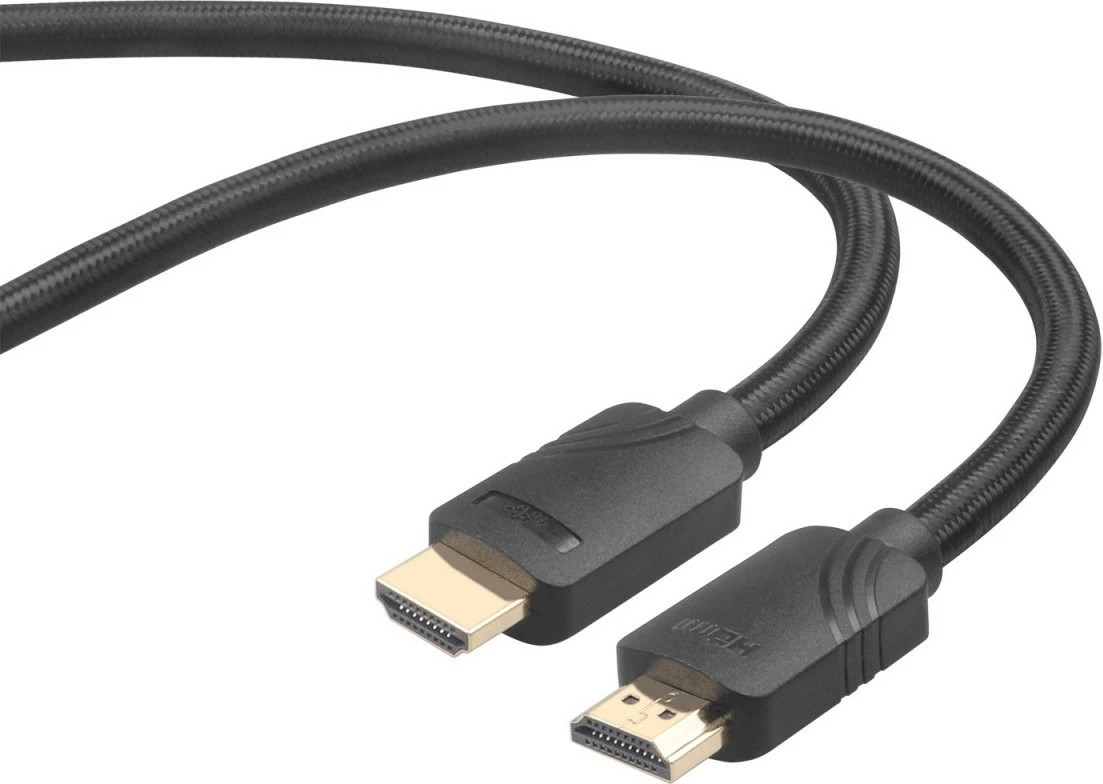 Kabllo HDMI, TB, AKTBXVH21PREM50, v2.1 5 m 8K/60 ose 4K/120, High Speed me Ethernet, Type A mashkull në mashkull, gërshetim i fortë, gold-plated, e zezë