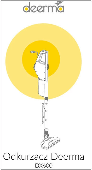 Fshesë elektrike Deerma DX600, 0.8L, 600W, e zezë