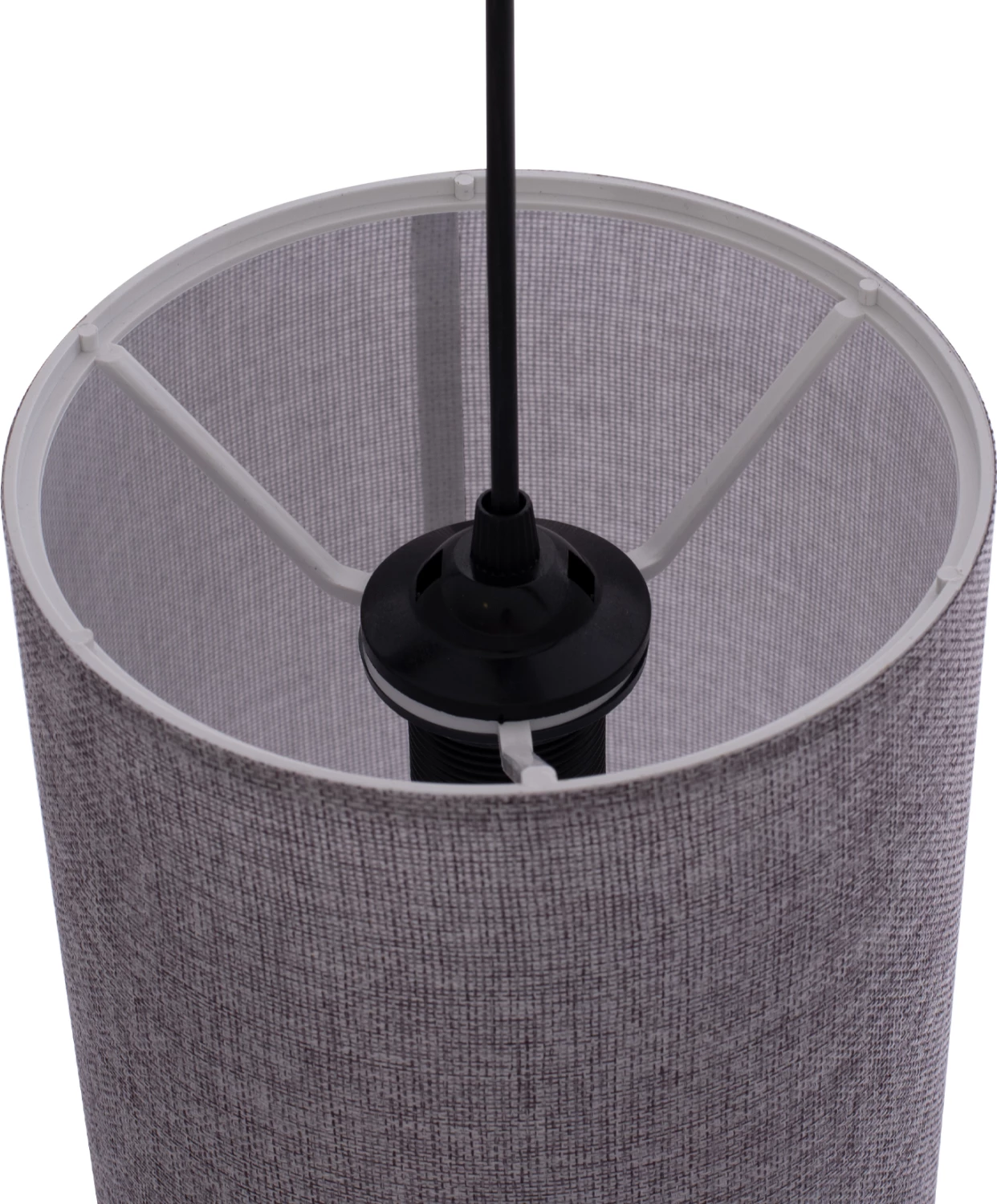 Llambë varëse për tavan, hije cilindrike gri, FH7623.03, D19x70 cm