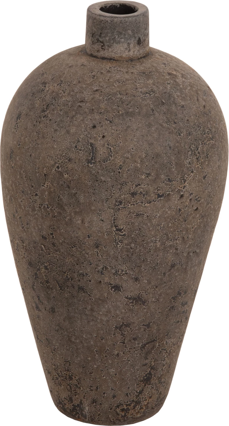 Vazo dekorative për dysheme ZATI FH7929 terrakota, ngjyrë gri, Φ32x60H cm