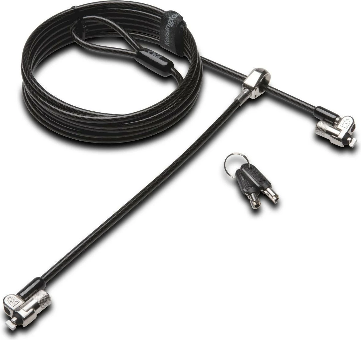Kabllo sigurie për laptop Kensington MicroSaver 2.0 Twin K65048WW 2.4 m, e zezë