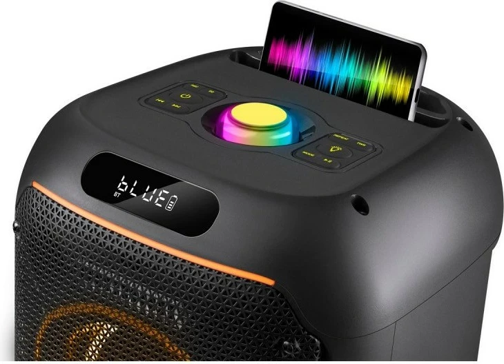 Altoparlant portativ Defender Boomer 65W me Bluetooth, LED, i zi