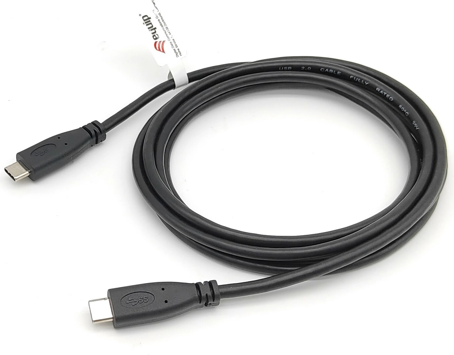 Kabëll USB C në USB C Equip 3m, USB 2.0, i zi