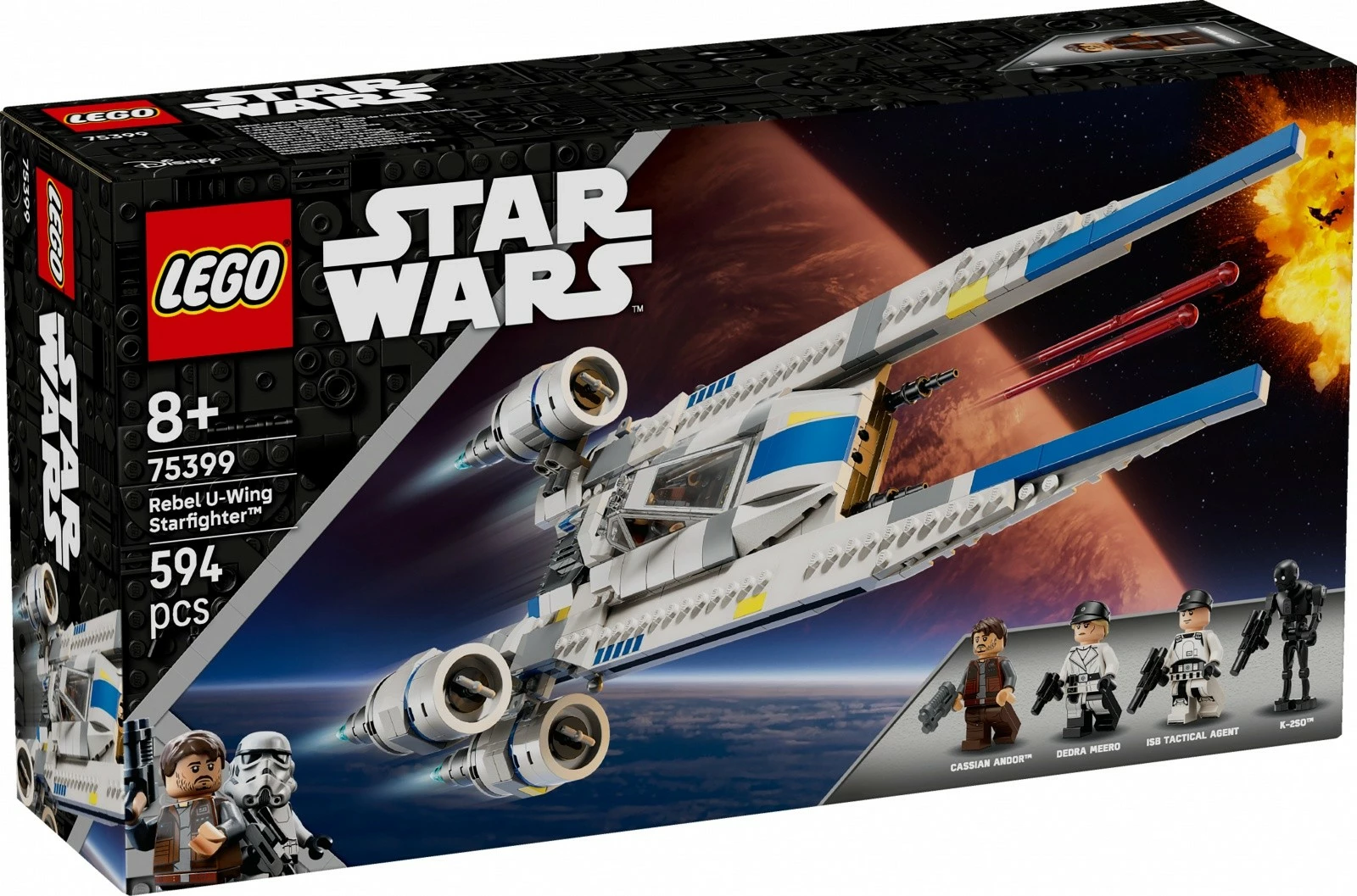 Set LEGO Star Wars U-Wing Rebel Fighter 75399, 594 pjesë