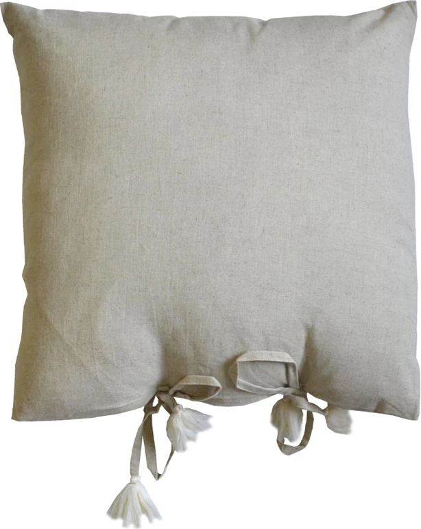 Jastëk dekorativ Ammos 1, pambuk, bezhë, 45x45cm