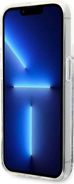 Mbështjellës Karl Lagerfeld Liquid Glitter RSG për iPhone 14 Pro Max 6.7", argjendtë