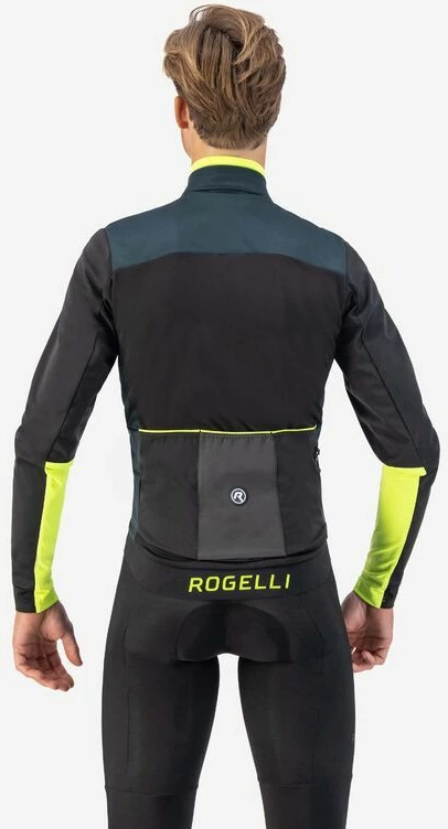 Jakne Rogelli unisex, blu e zezë fluo