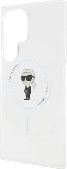 Mbështjellës Karl Lagerfeld IML Ikonik MagSafe për Samsung Galaxy S24 Ultra, transparent