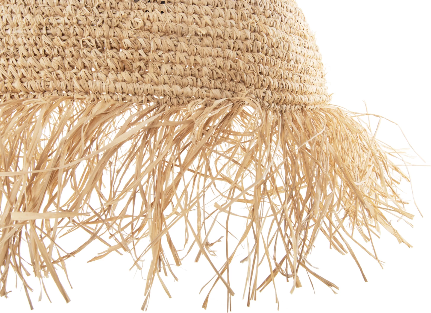 Llambë varëse tavani me thekë FH7856 fibra palme të thata Φ52,5x55,5Hcm