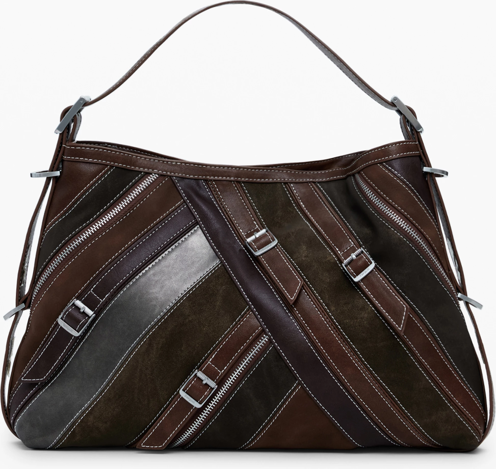 Çantë DESIGUAL Fibonacci Buxton femra, kafe