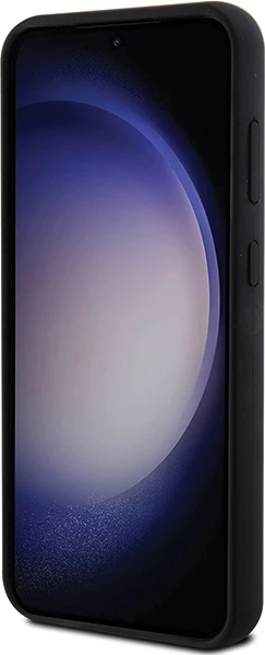 Mbështjellës Karl Lagerfeld Silicone Ikonik Metal Pin për Samsung Galaxy S23 FE, i zi