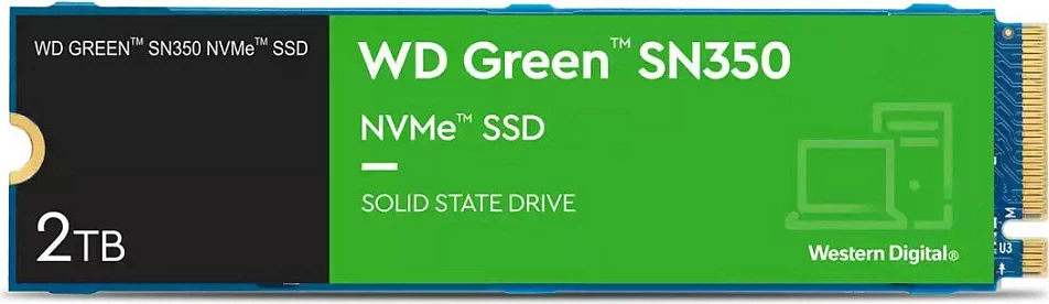 SSD Western Digital Green WDS200T3G0C, 2 TB, M.2, 3200 MB/s