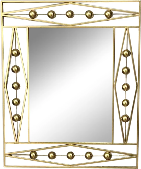 Pasqyrë Roteron Inart ngjyrë ari metalike 80x2x100cm