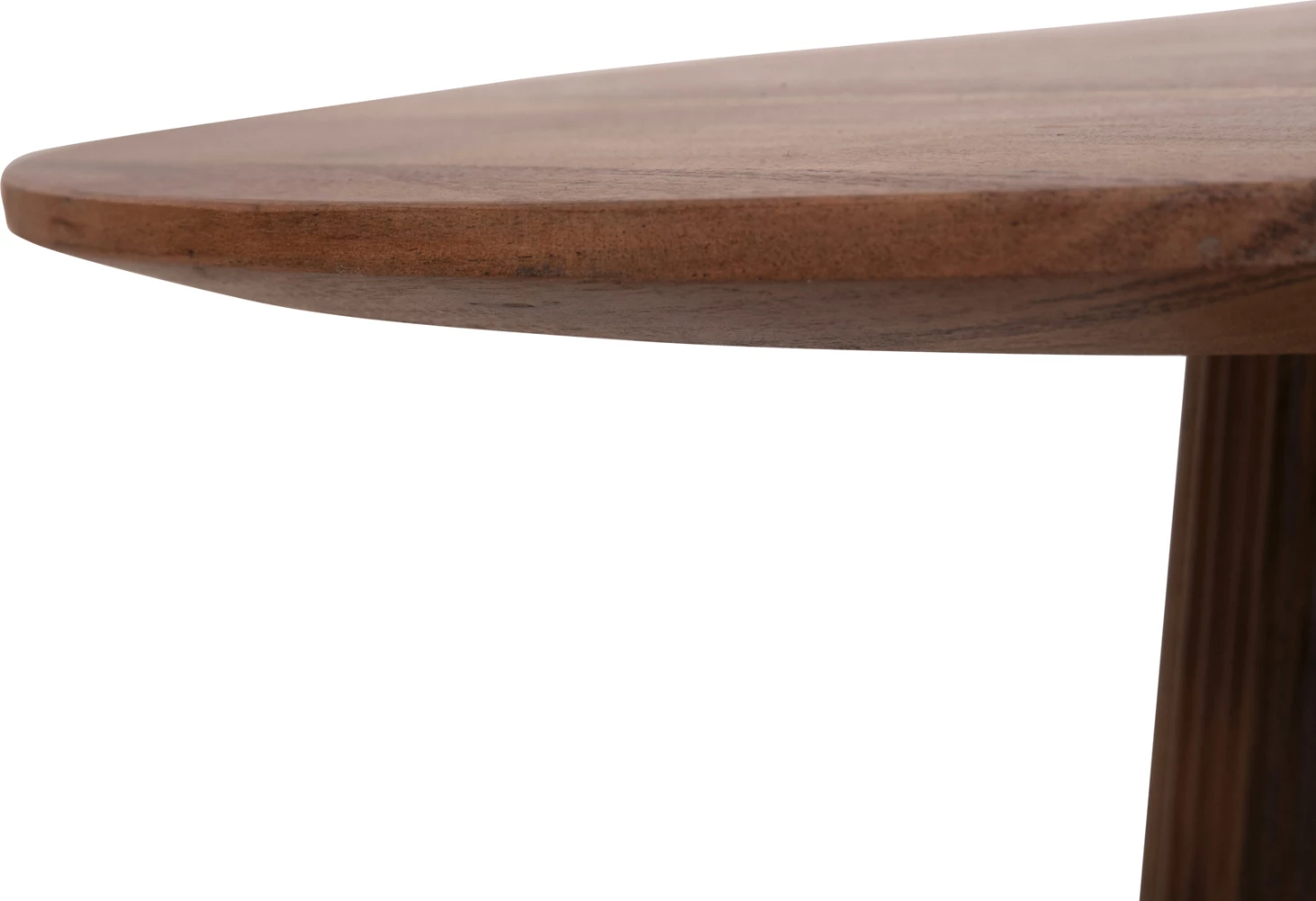 Tavolinë kafeje e rrumbullakët, ngjyrë druri natyral, GROOT FH9697, Φ80x48Hcm