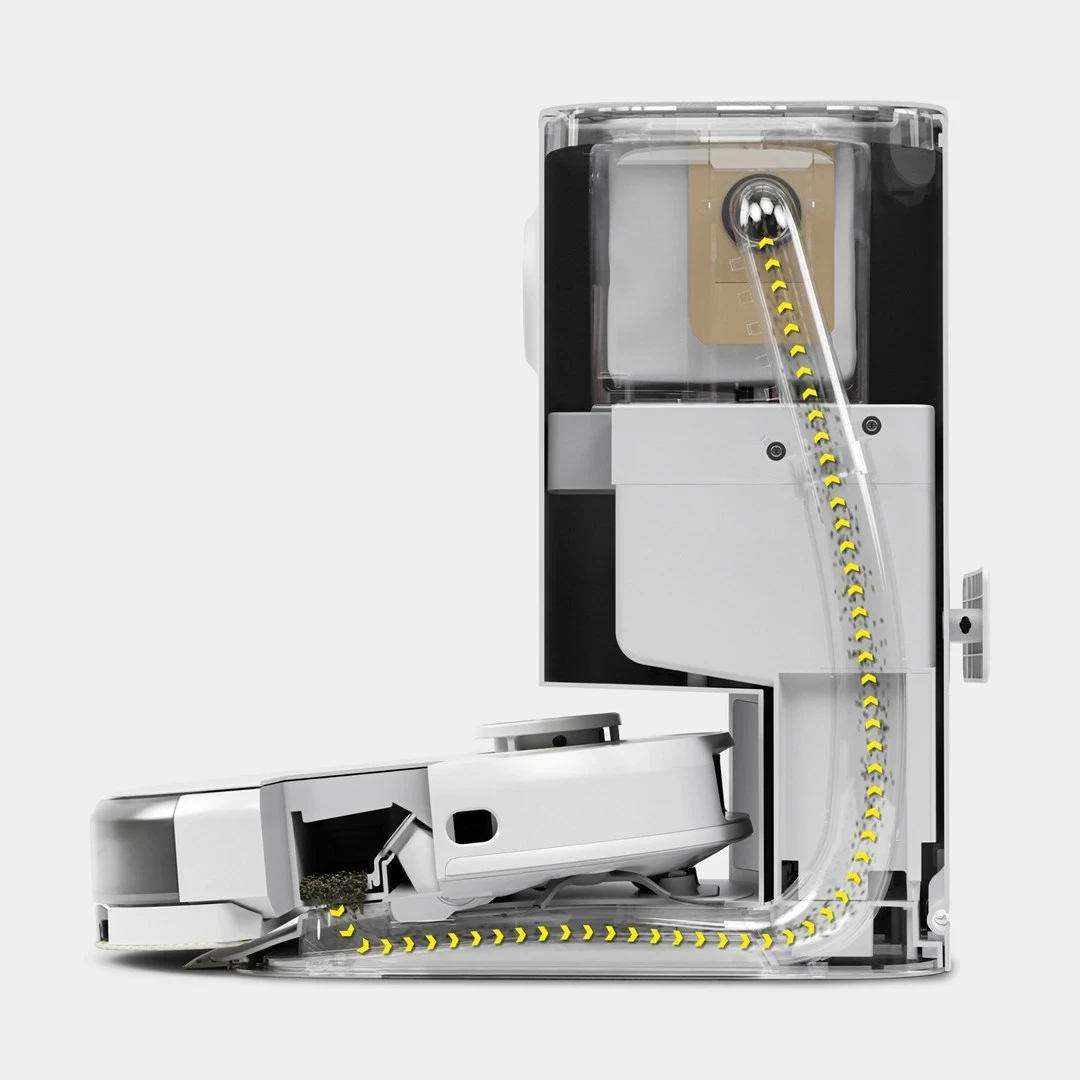 Stacion thithës Karcher RCV 5, për robot fshesë, Bardhë