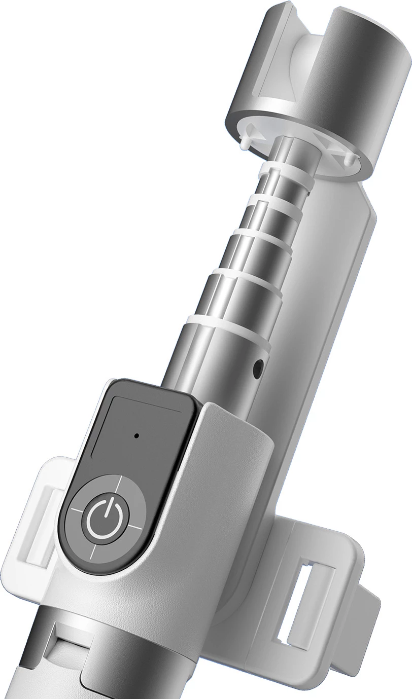 Selfie stick Dudao F18W me tripod, Bluetooth, i bardhë