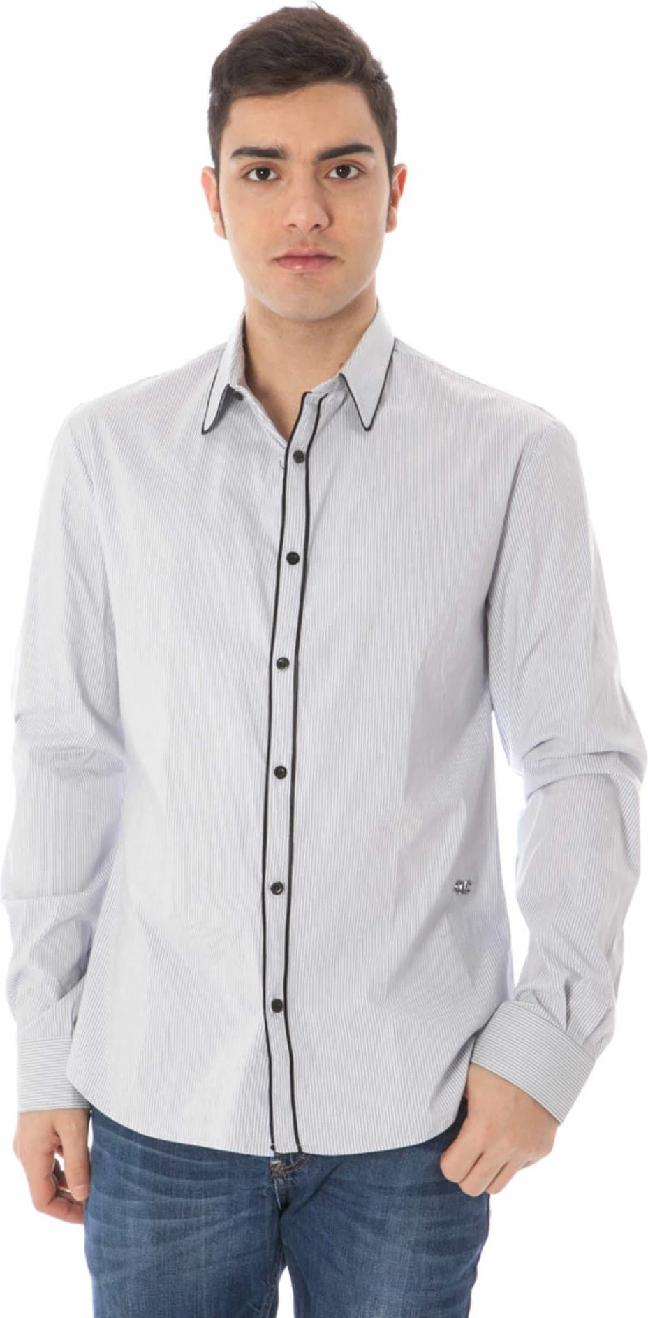 Këmishë për meshkuj COSTUME NATIONAL, e kaltër e çelët