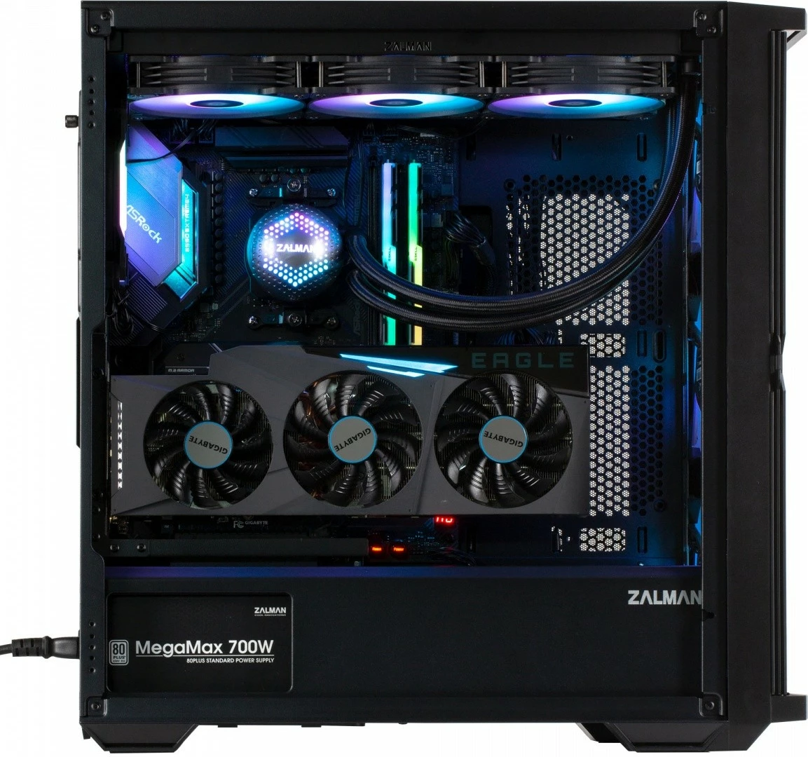 Kasë Zalman Z10 DUO, ATX Mid Tower, 4 ventilatorë Infinity Mirror, e zezë