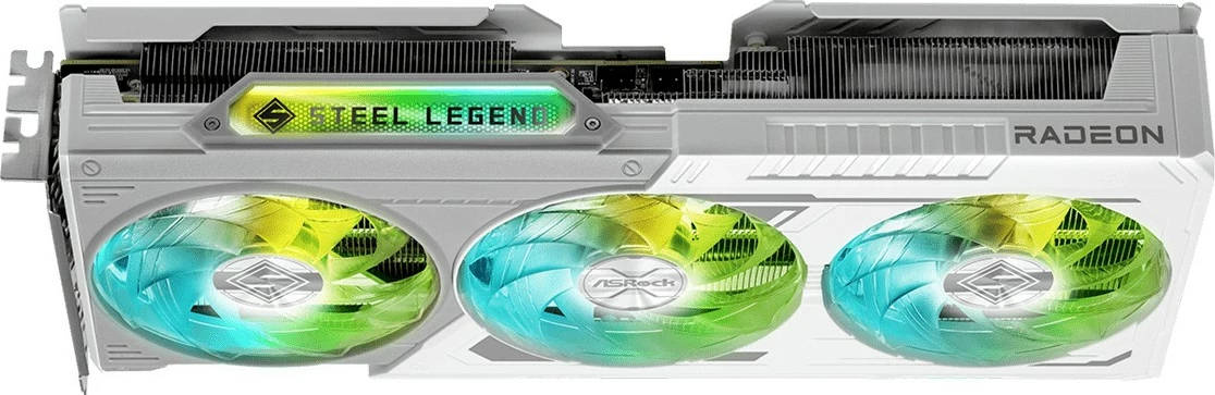 Kartelë grafike ASRock RX 9060 XT Steel Legend OC 16GB GDDR6 e bardhë