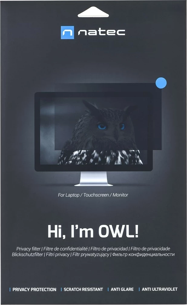 Filter privatësie Natec Owl 17.3", 16:9