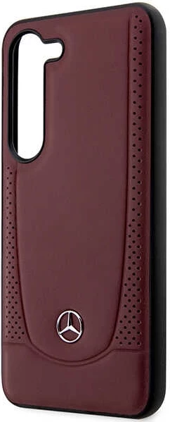 Mbështjellës Mercedes Leather Urban për Samsung Galaxy S23+, lëkurë artificiale, i kuq