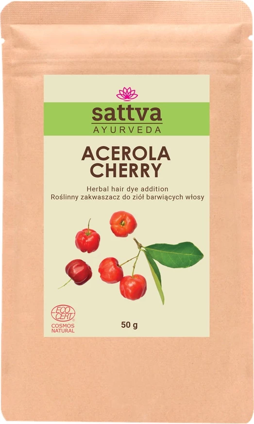 Aktivizues për henna Sattva Acerola Cherry për femra, 50g