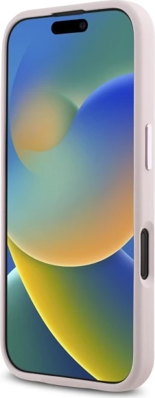 Mbështjellës Karl Lagerfeld Silicone Shadow Metal Initial MagSafe për iPhone 16, Rozë