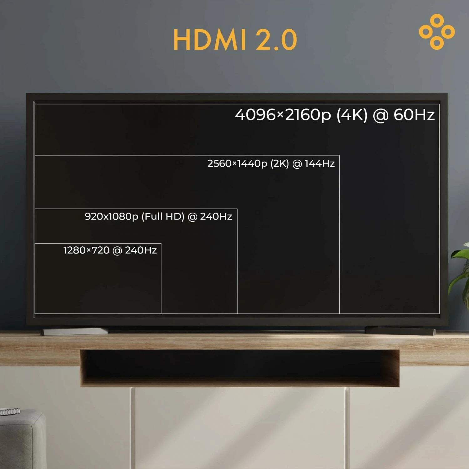 Kabëll HDMI Claroc 2.0 AOC 4K@60Hz 15m