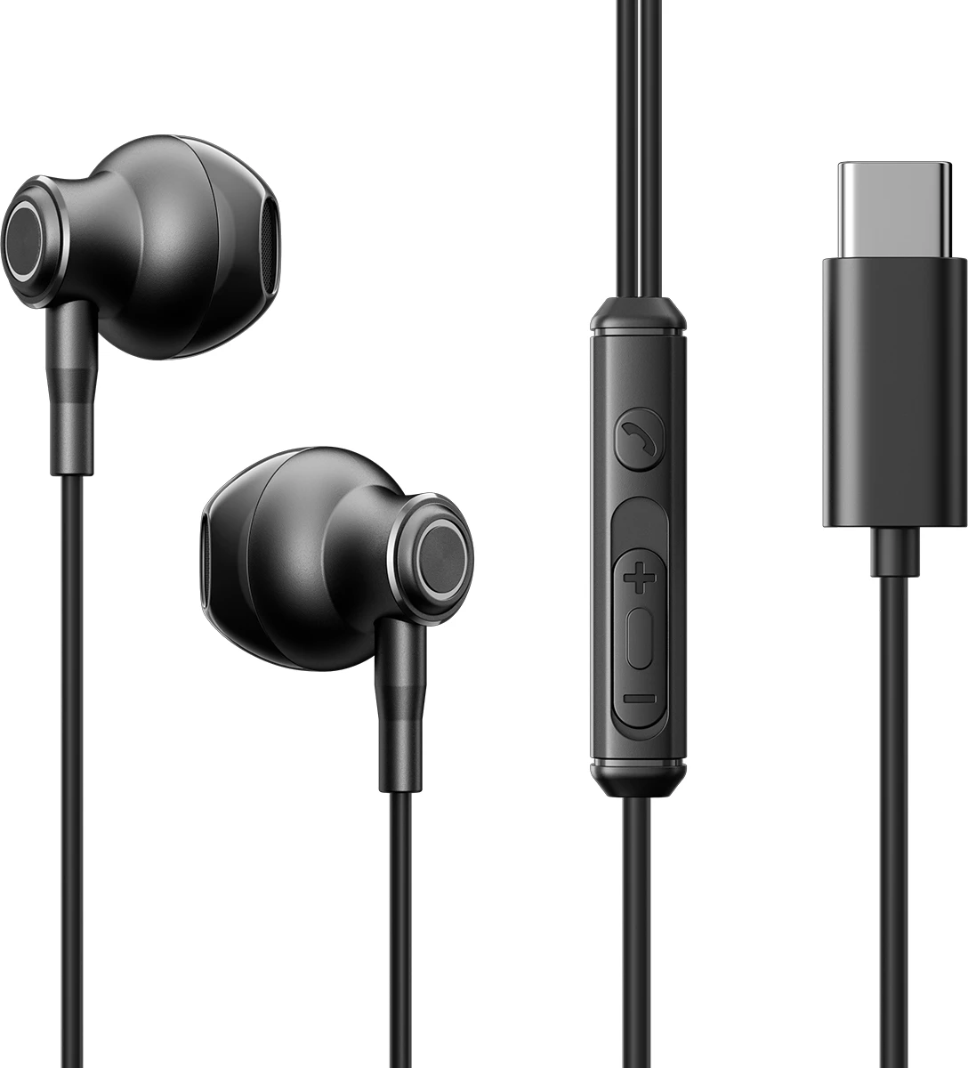 Kufje in-ear Joyroom TYPE-C JR-EC07 me mikrofon, USB-C, të zeza