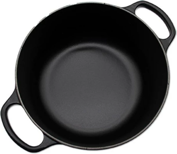 Kaserolë gize, Le Creuset, Signature Roaster Round 20 cm, e zezë (21177200000430)