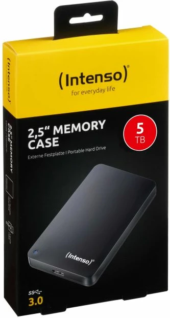 Hard disk i jashtëm INTENSO Memory Case 5TB 2.5\" USB 3.0, i zi