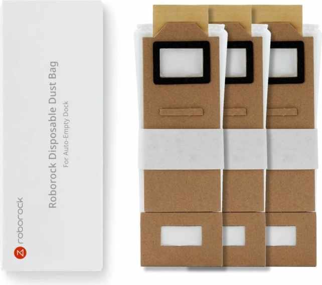 Qese pluhuri Roborock për dok vetë-zbrazës S7/S7MaxV+, Onyx, 3 copë