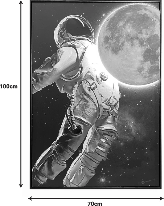 Pikturë në kanavacë Mallo I me kornizë, shumëngjyrëshe, 70x3.5x100cm