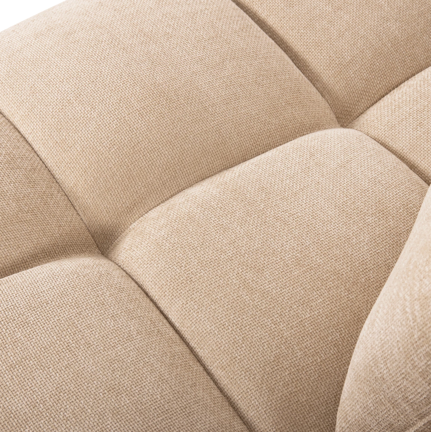 Këndore e djathtë COVEN FH3266.01R, pëlhurë ecru, 298x102-208x85H cm