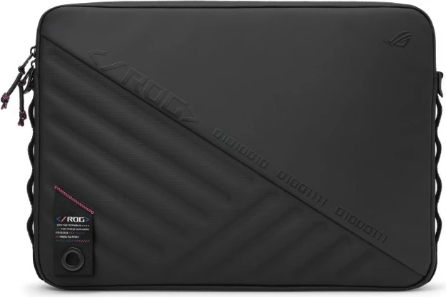 Çantë mbrojtëse laptop, Asus ROG Slash Sleeve 4.0 90XB09Z0-BSL000, 16 inç, me rrip shpatulle, e zezë