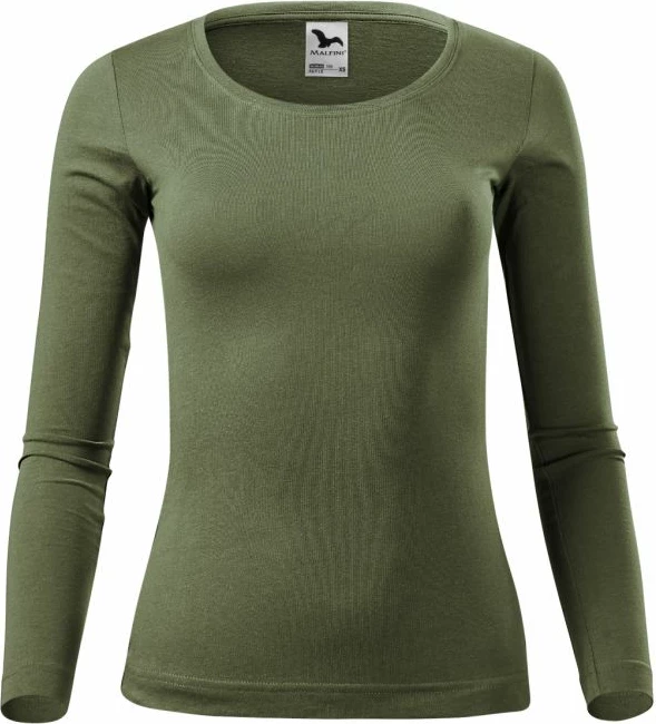 Maicë me mëngë të gjata për femra Malfini, ngjyrë e gjelbër