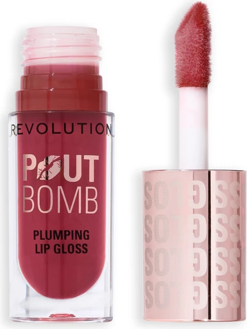 Revolution - Plumping Lip Gloss Pout Bomb - Rosewood Rose Pink