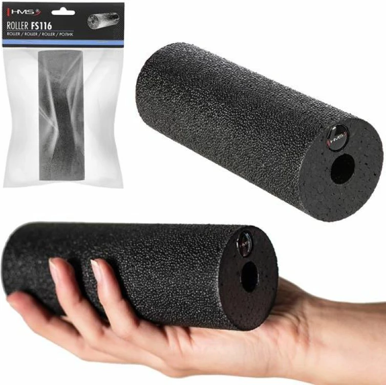 Roller për fitnes HMS, për meshkuj dhe femra, i zi