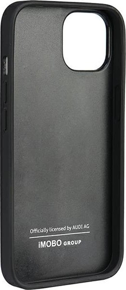 Mbështjellës Audi Genuine Leather për iPhone 12/12 Pro 6.1", lëkurë natyrale, zi