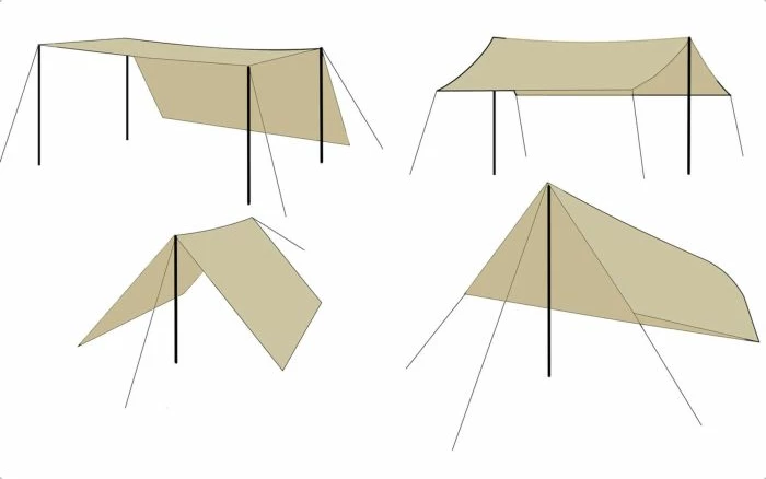 Tendë hijezuese BRUNNER UV SUNNY 3x4 m, bezhë, set me 2 shtylla + litarë tensioni + kunja + çantë bartëse