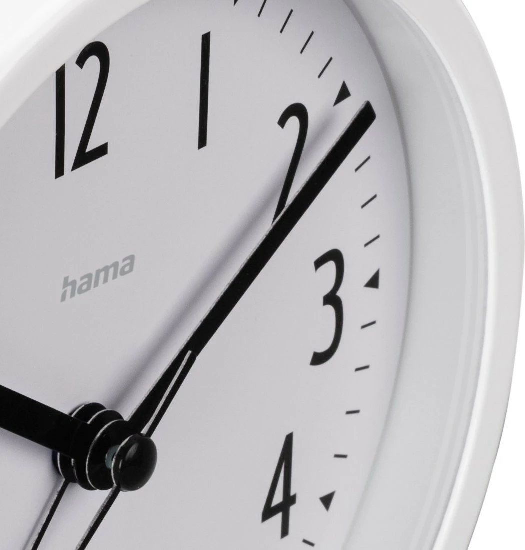 Orë alarmi Hama Skye, 11.3 cm, analoge, e bardhë