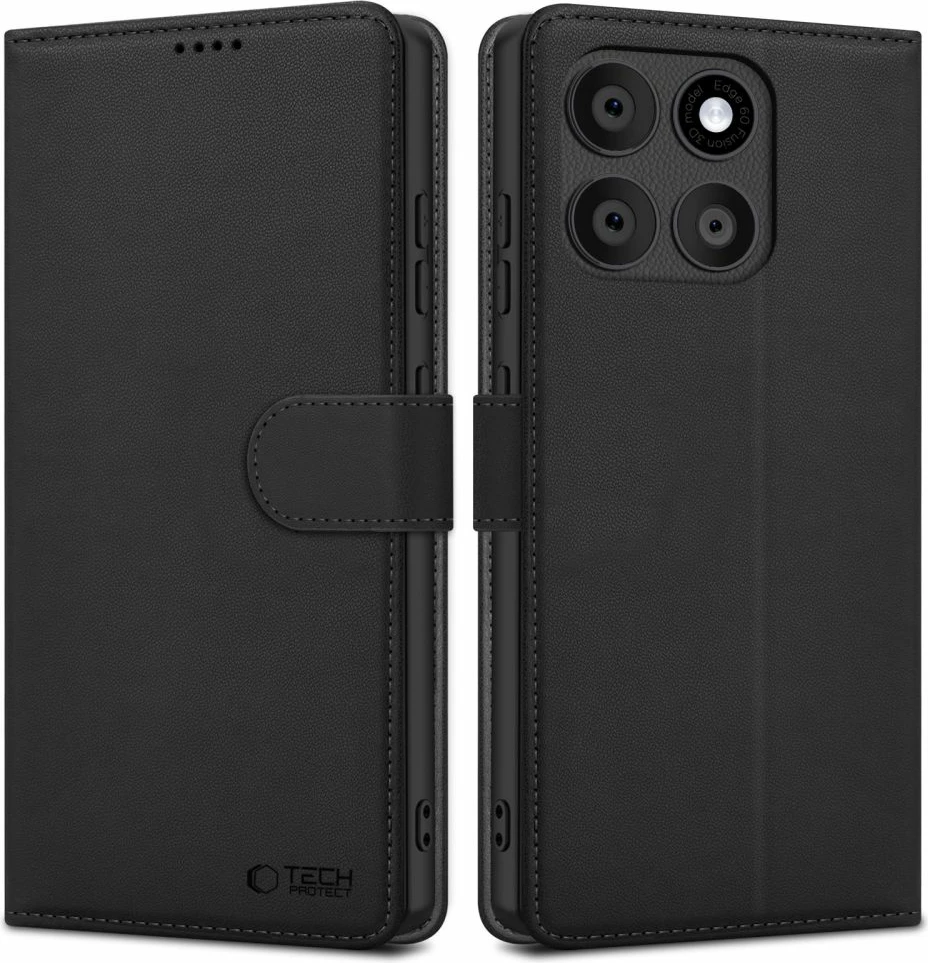 Mbështjellës Tech-Protect Wallet për Motorola Edge 60 Fusion, i zi
