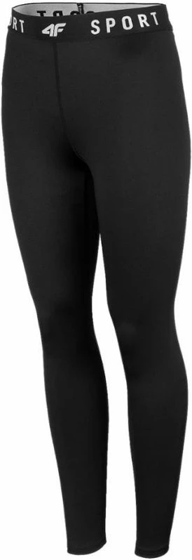 Leggings për femra 4f për stërvitje, të zeza