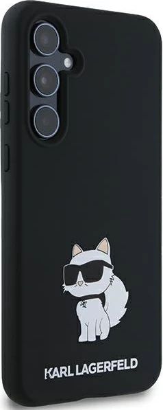 Mbështjellës Karl Lagerfeld Silicone Choupette për Samsung Galaxy A35, i zi